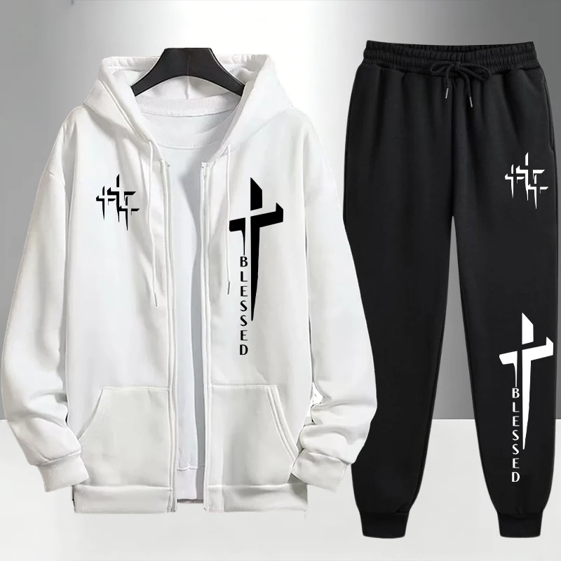 Mens Fashion Urban - Urban Causal Fashion Hoodies Outerwear Sets