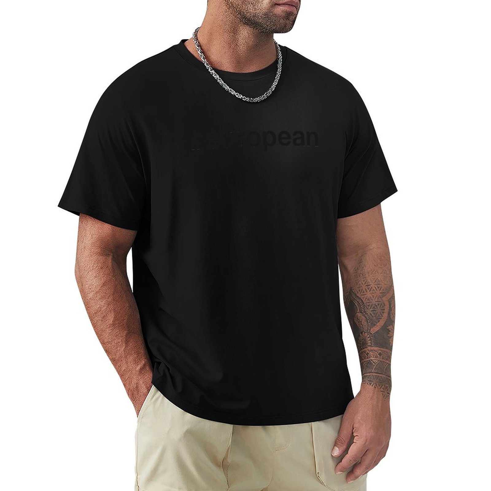Mens Fashion Hashtags - EUROPEAN Hashtag T-Shirt Casual Fashion Print