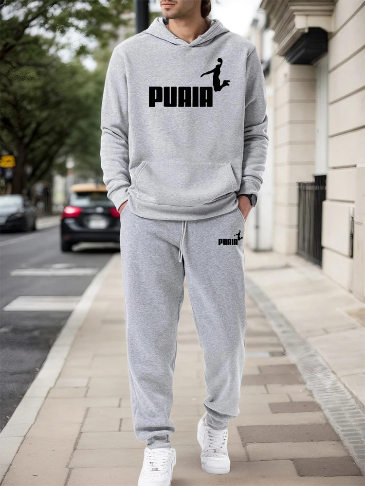 Mens Fashion Urban - Men's Set/Hoodie/Pants 2026 Fall Winter Casual