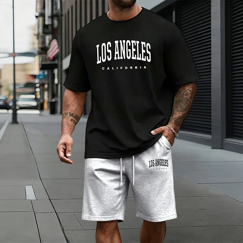 Mens Fashion Urban - Summer Urban Fashion Short Sleeve Tracksuit