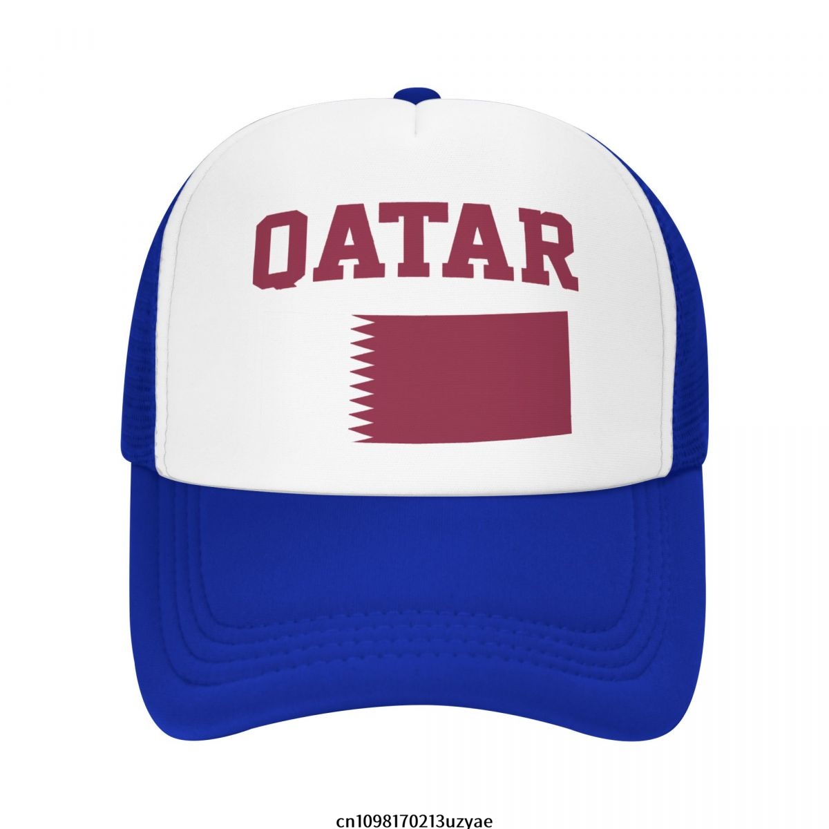 Men'S Fashion Qatar - Qatar Flag Mesh Baseball Cap Summer
