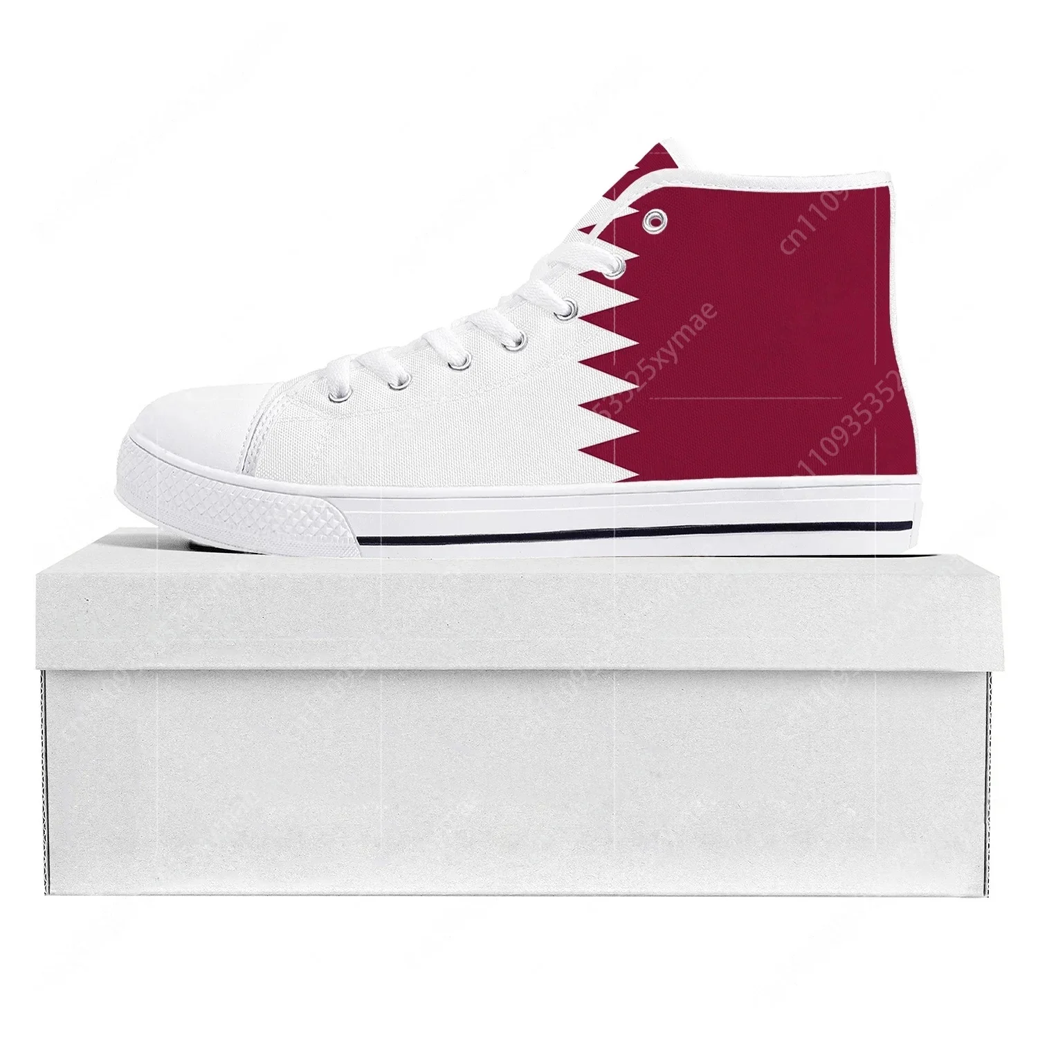 Men'S Fashion Qatar - Qatar Flag High Top High Quality