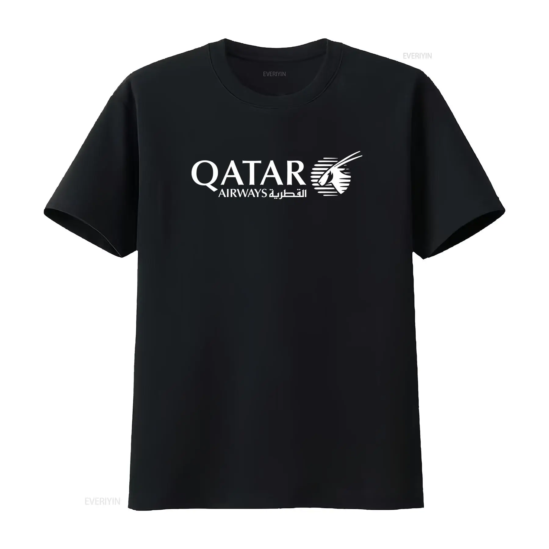 Men'S Fashion Qatar - Qatar Airways White Logo Aviation Airline