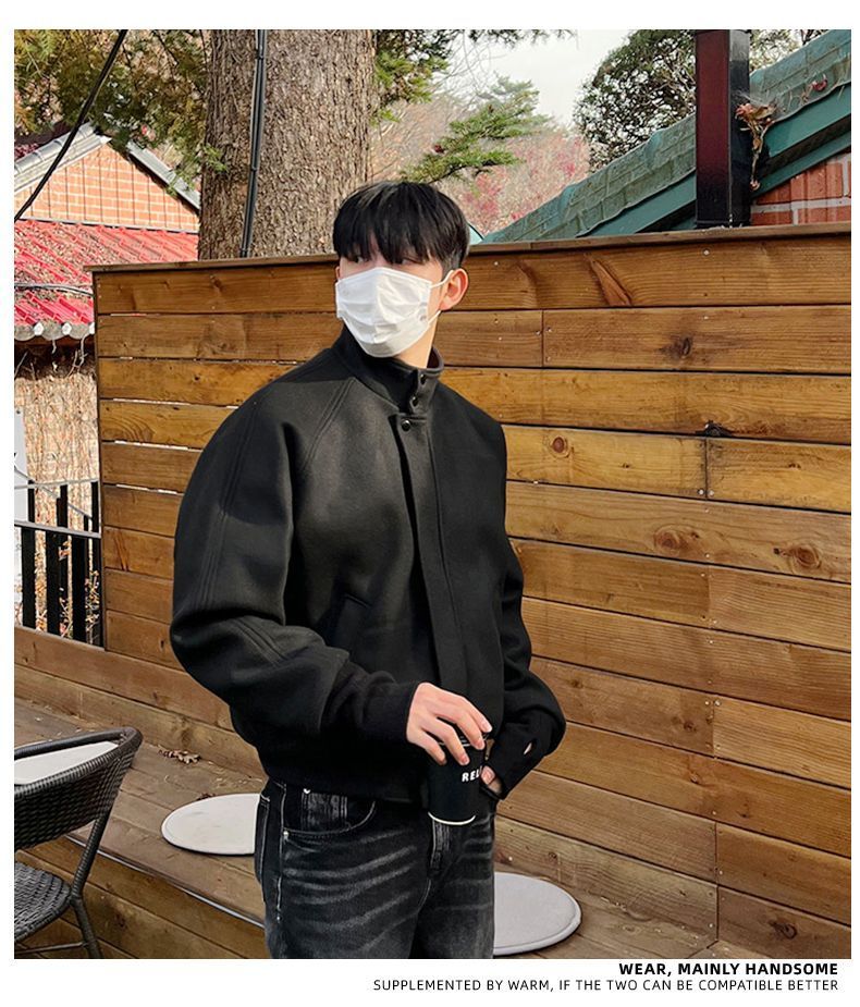 Wool Blend Jacket Man High Qua - đánh giá và giá Mens Fashion Style Images