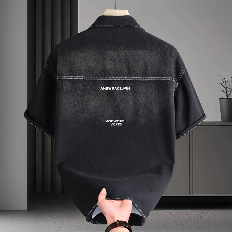 Men's Denim Shirt Summer Fashi - đánh giá và giá Mens Fashion Urban