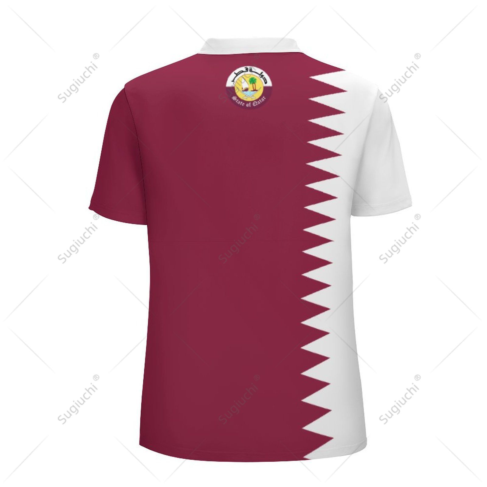 Unisex Polo Shirt Qatar Flag 3 - đánh giá và giá Men'S Fashion Qatar