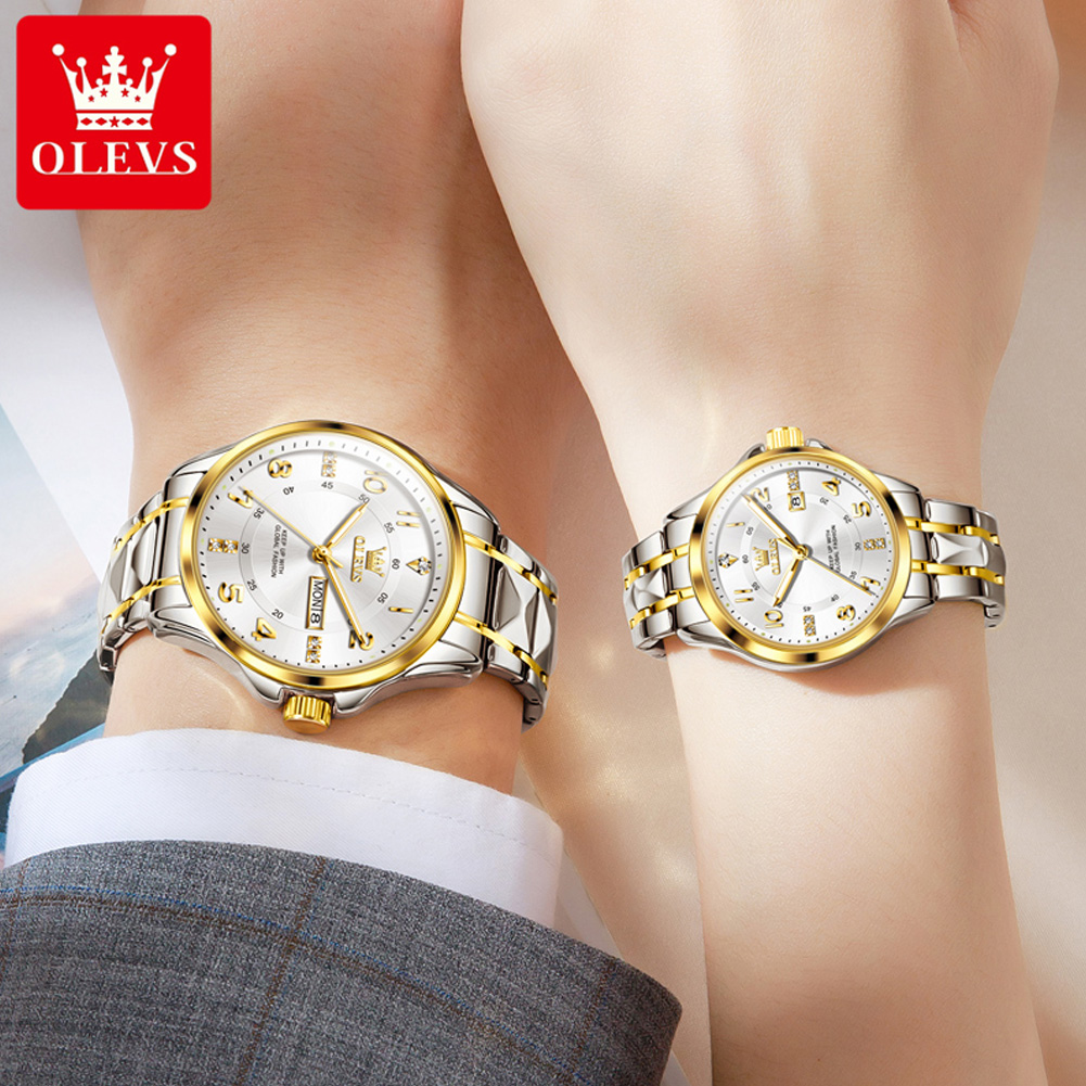 OLEVS 2910 Couple Watches Clas - đánh giá và giá Mens Fashion In 40S
