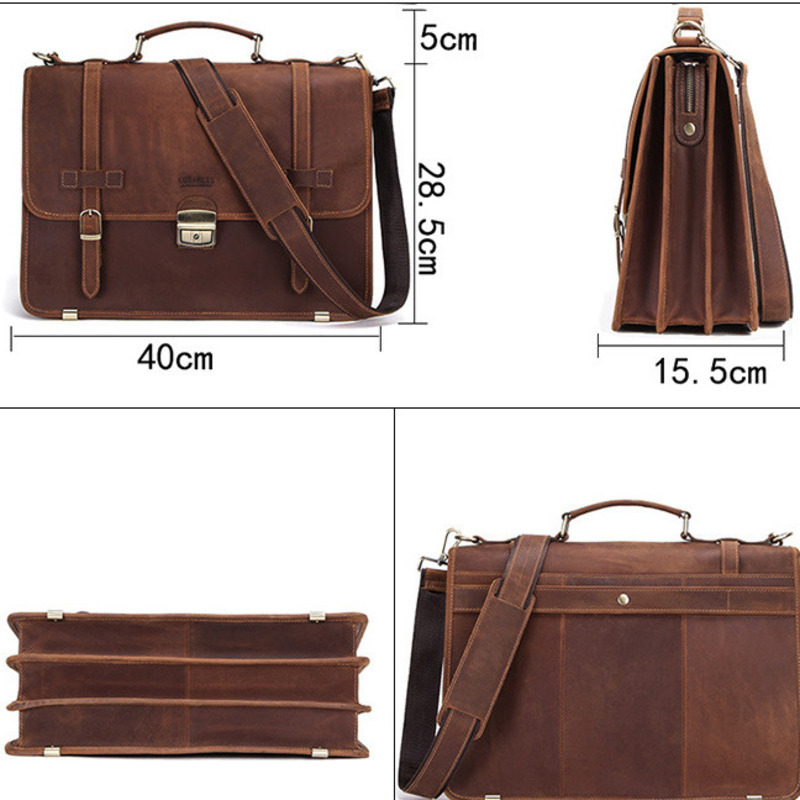 New Fashionable Leather Briefc - đánh giá và giá Mens Fashion In 40S