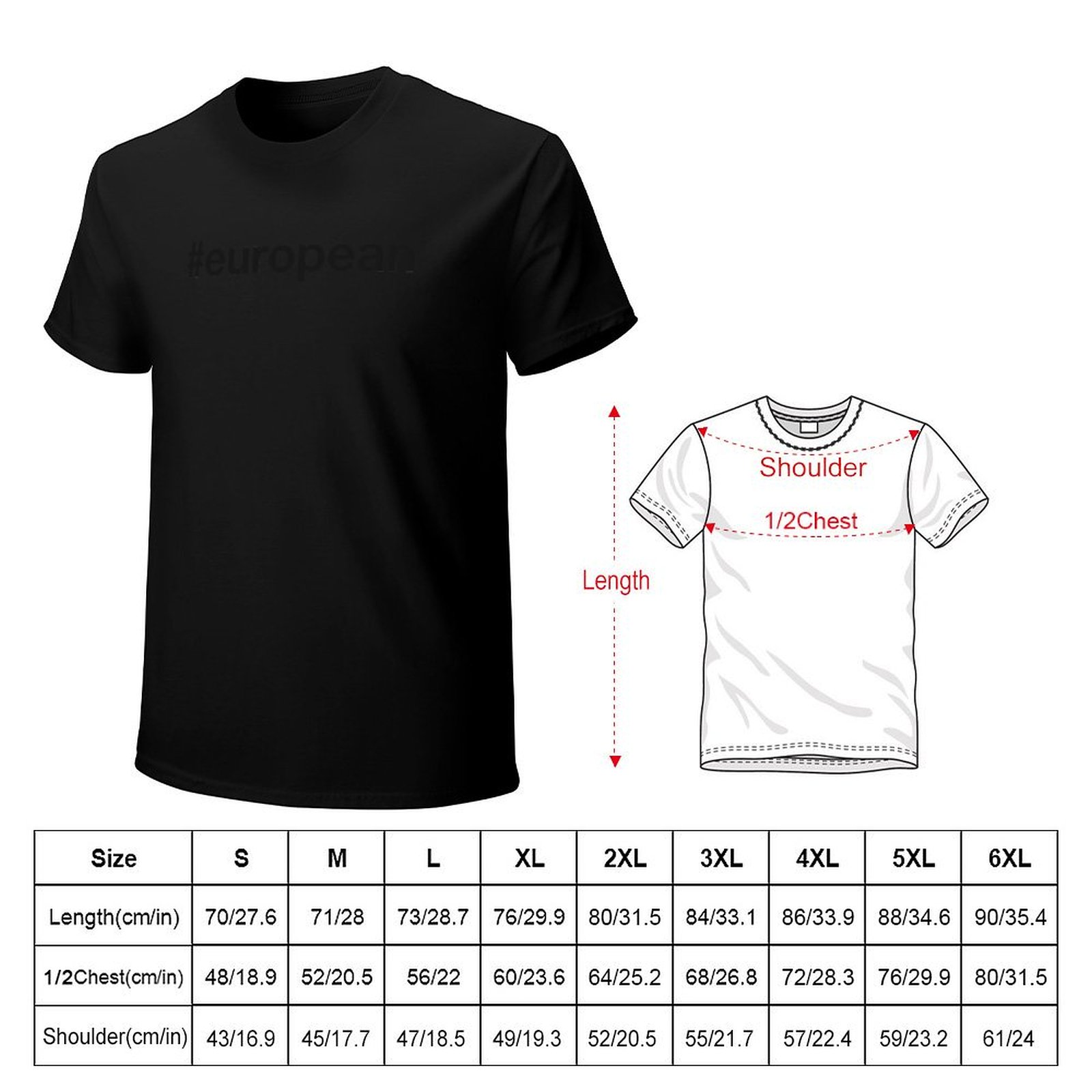 EUROPEAN Hashtag T-Shirt Casua - đánh giá và giá Mens Fashion Hashtags