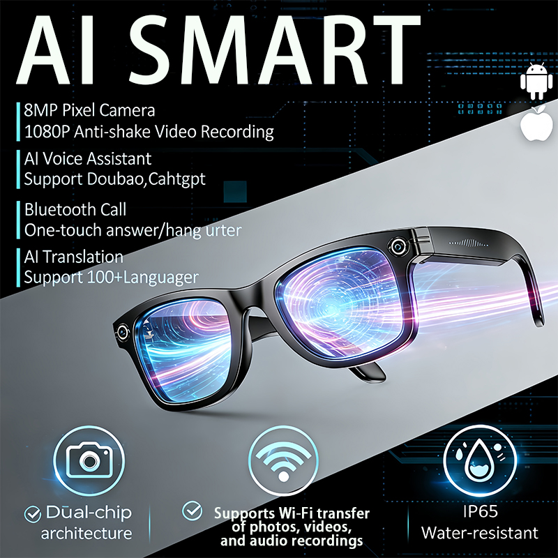 AI Smart Glasses with 8MP Came - đánh giá và giá Men'S Fashion Glasses 2026