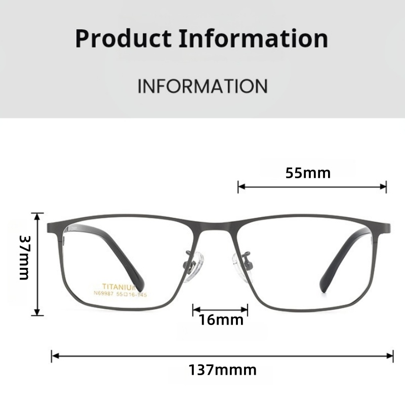MOMOJA 2026 Titanium Alloy Squ - đánh giá và giá Men'S Fashion Glasses 2026