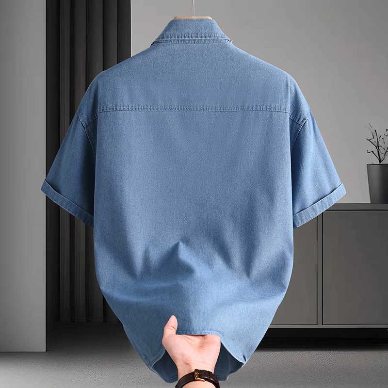 Men's Denim Shirt Summer Fashi - đánh giá và giá Mens Fashion Urban
