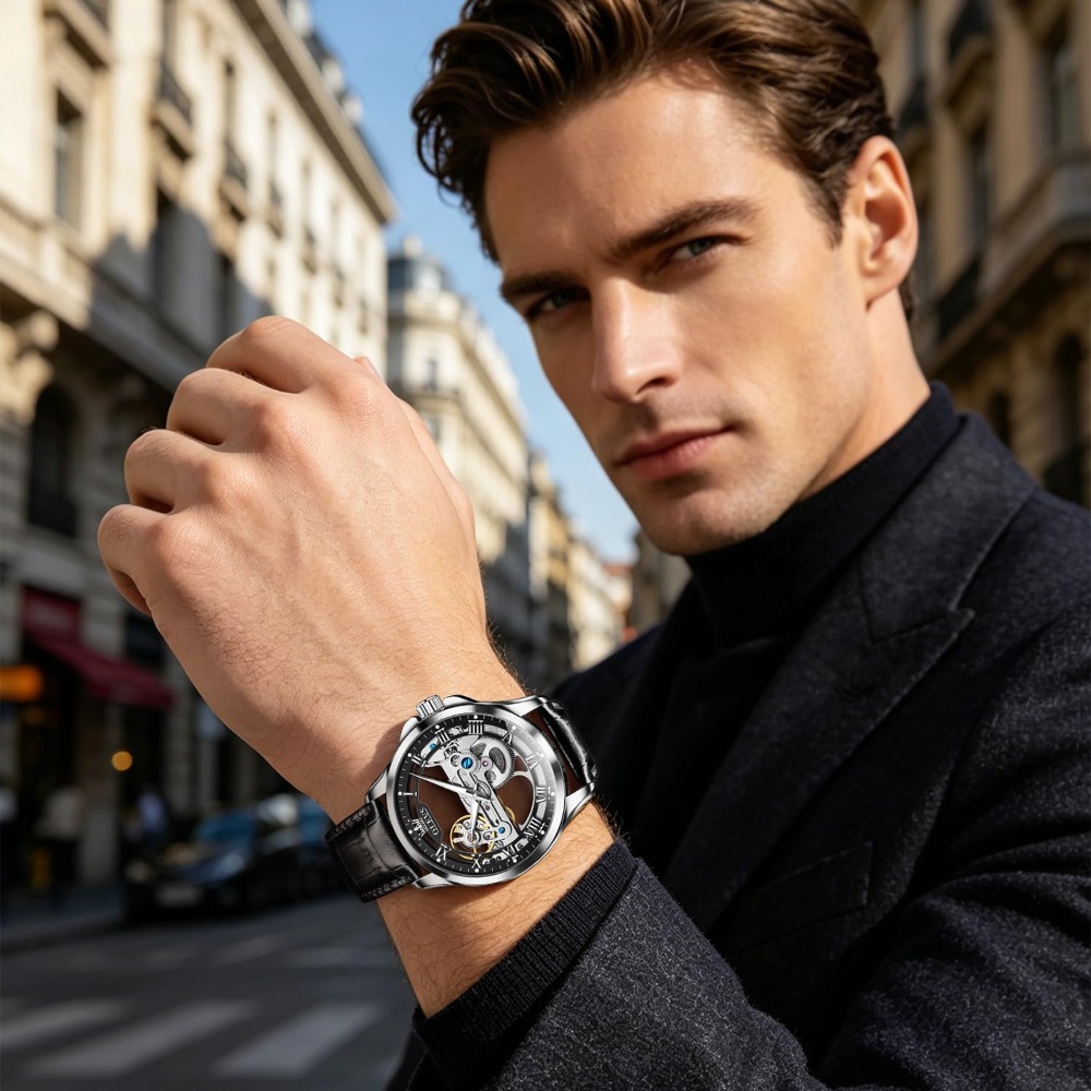 Automatic Skeleton Watch for M - đánh giá và giá Mens Fashion Style Images
