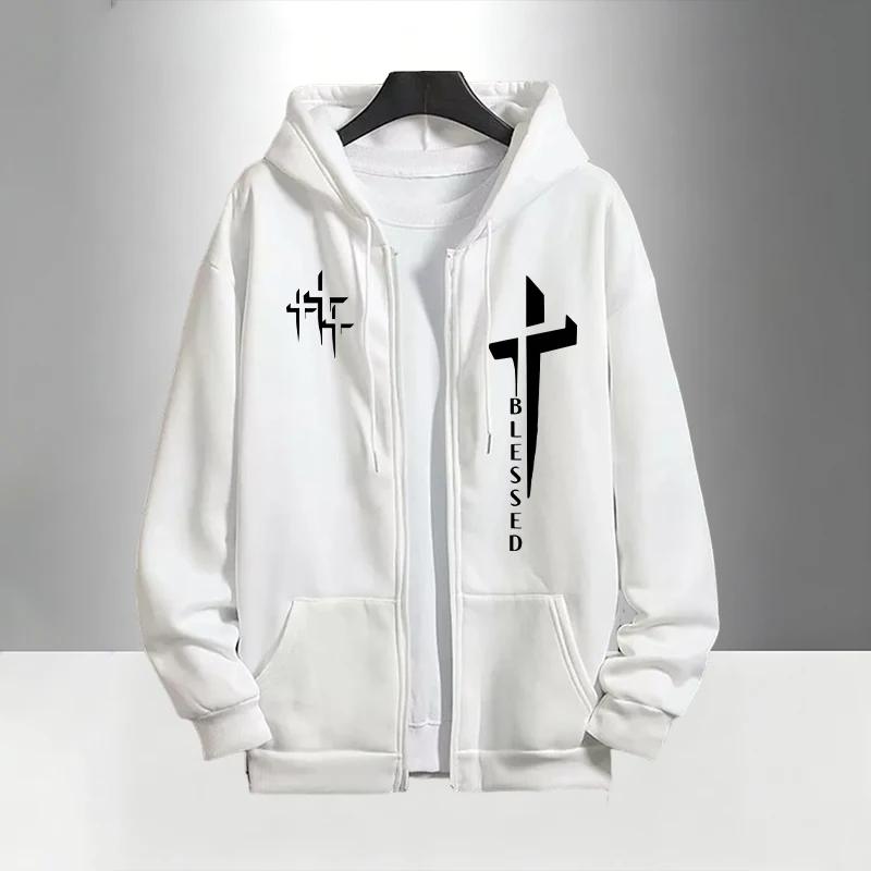 Cross Blessed Print Tracksuit  - đánh giá và giá Mens Fashion Urban
