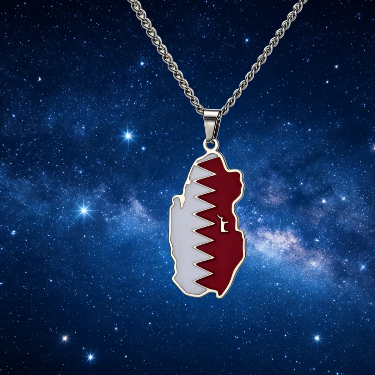 Drip Oil Qatar Map Necklace Fo - đánh giá và giá Men'S Fashion Qatar